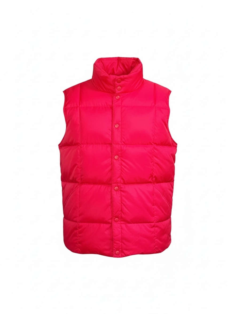 Lands end Puffer Vest RED condition fall flannel cozy goose down winter plus XL